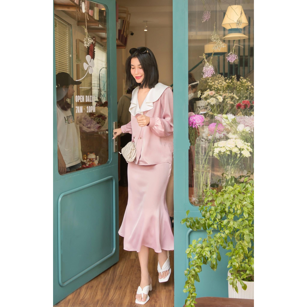 SÉT ÁO PHỐI + CHÂN VÁY  - KP04447