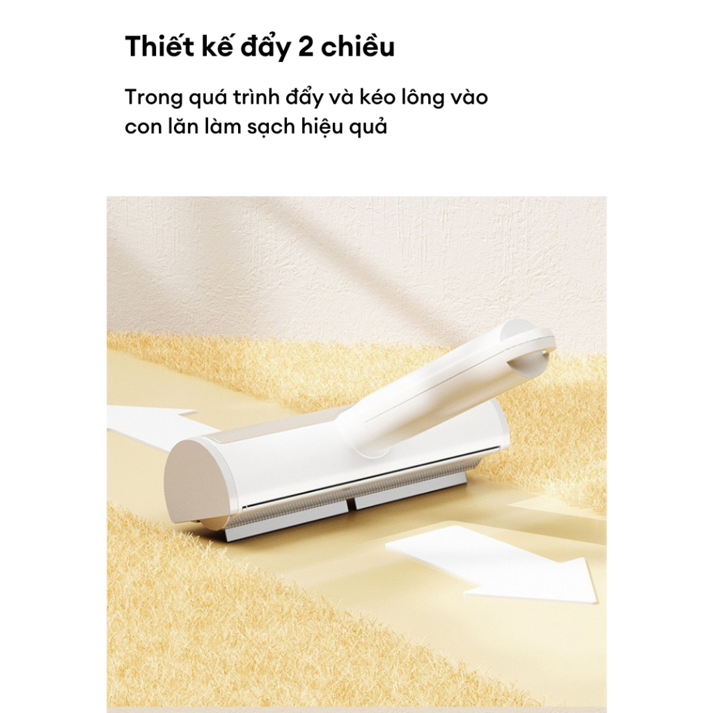 Cây lăn lông chó mèo tĩnh điện hút lông vĩnh cửu đa năng Mooki Pet