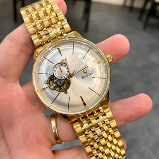 Đồng Hồ Nam Bulova Sapphire BA25 Case 41mm DÂY THÉP Thiết kệ lộ cơ Automatic Nhật