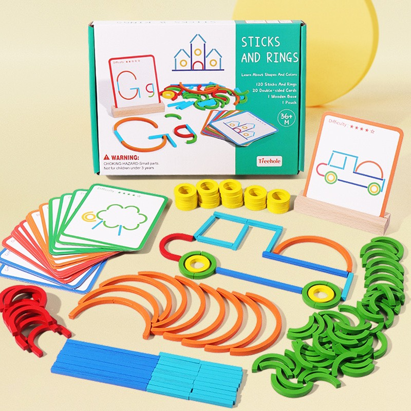 Đồ chơi xếp hình tư duy 3D Montessori vui nhộn dành cho bé kích thích trí tưởng tượng, sáng tạo