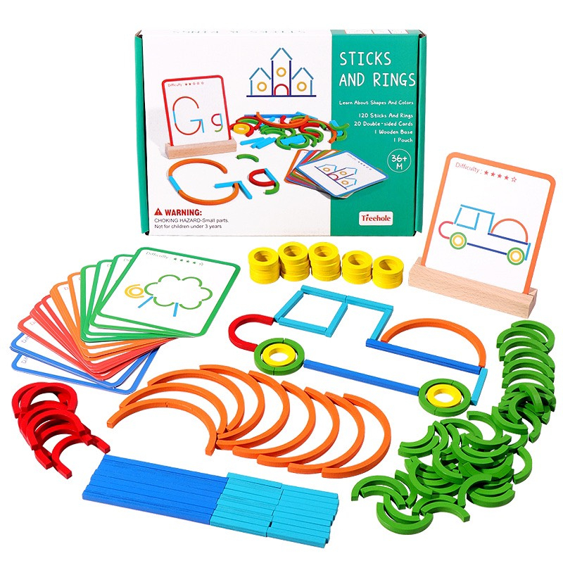 Đồ chơi xếp hình tư duy 3D Montessori vui nhộn dành cho bé kích thích trí tưởng tượng, sáng tạo