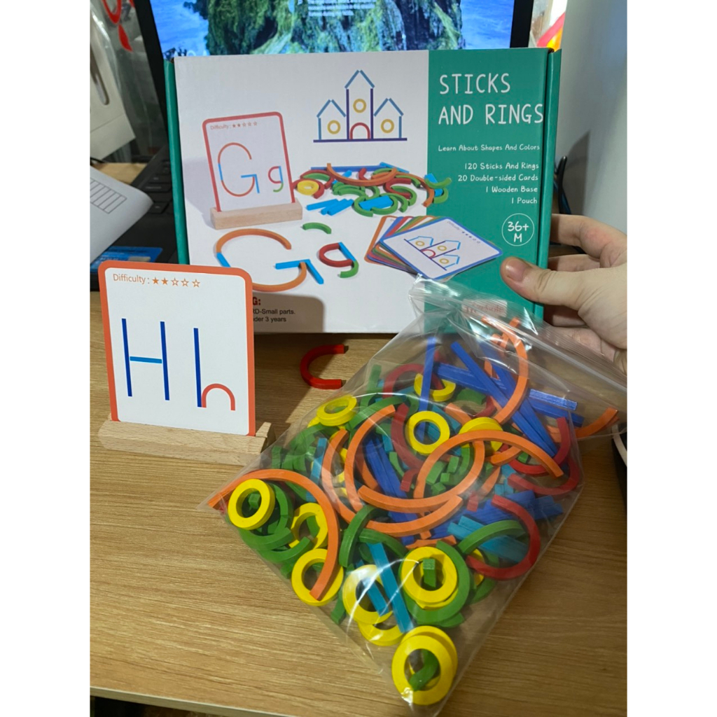 Đồ chơi xếp hình tư duy 3D Montessori vui nhộn dành cho bé kích thích trí tưởng tượng, sáng tạo