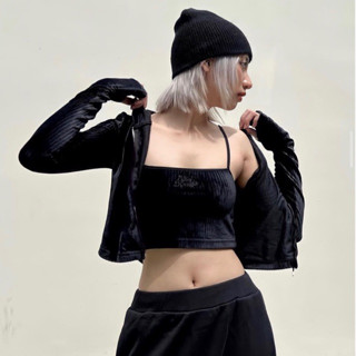  Áo khoác kèm áo dây ôm Skinny Velvet Set - MOODSWINGS 