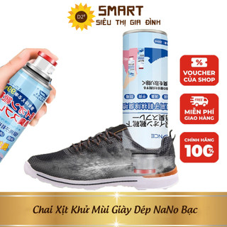 Chai xịt khử mùi giày dép nano bạc, xịt khử mùi hôi chân, xịt khử mùi hôi chân và giày - nano bạc,thơm mát 24h