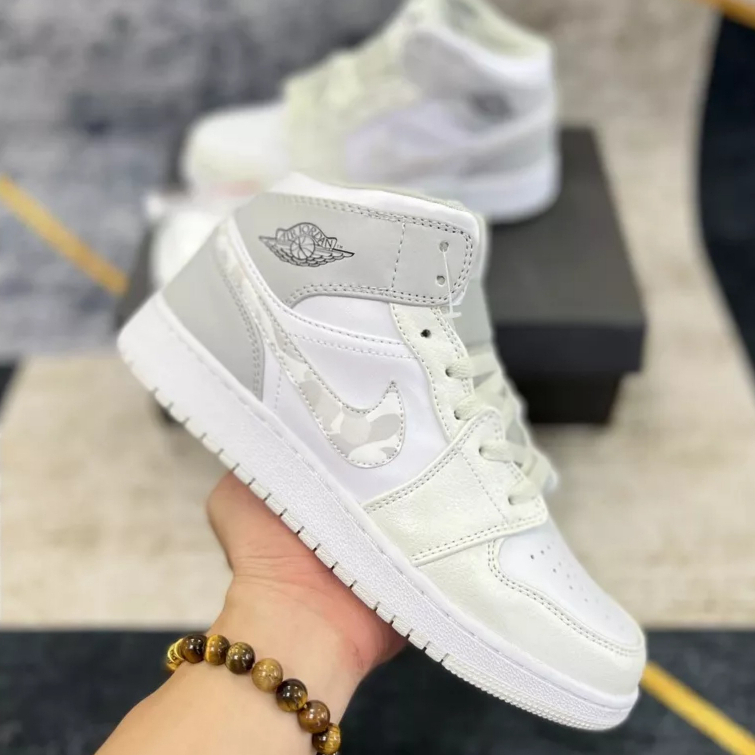 Giày Jordan Camo Grey Cao cổ & Thấp cổ, Sneaker JD1 bản Like.Aut Oder mới 101% đầy đủ pk | BigBuy360 - bigbuy360.vn