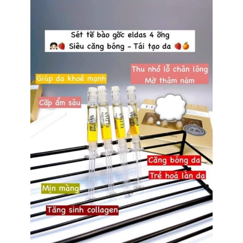 [ĐỌC KỸ MÔ TẢ] Set 4 ống tế bào gốc Eldas