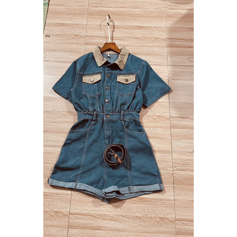 sét jum bò pha cổ be,chất jean dày dặn cách điệu mẫu hót