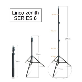 Chân đèn 2.1 Linco Zenith Series8 chất liệu hợp kim Nhôm cao cấp, chiều cao tối đa 210cm