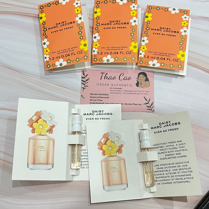 [ Vial 1.2ml] Nước hoa Marc Jacobs Daisy Ever So Fresh