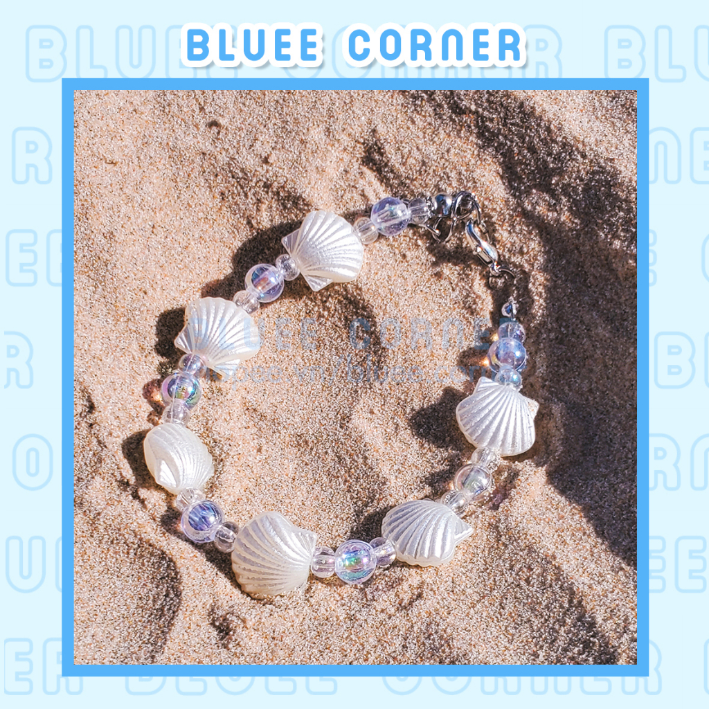 Vòng Tay Handmade Charm Biển Ốc Vỏ Sò Dễ Thương Đáng Yêu - Bluee Corner - H1017.1