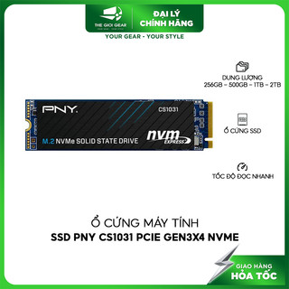 Ổ Cứng Máy Tính - SSD PNY CS1031 PCIe Gen3x4 NVMe - 256GB - 500GB - 1TB - 2TB- Hãng Mỹ - Sản Xuất Đài Loan - Hoả Tốc HCM
