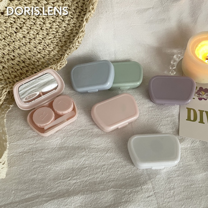 Khay Gương Đựng Lens Và Bộ Dụng Cụ Đeo Lens DORIS.LENS - Mini Pastel