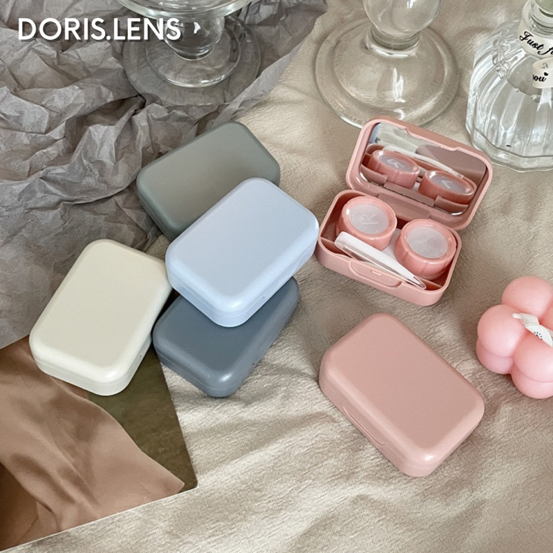 Khay Gương Đựng Lens Và Bộ Dụng Cụ Đeo Lens DORIS.LENS - PASTEL CAO CẤP