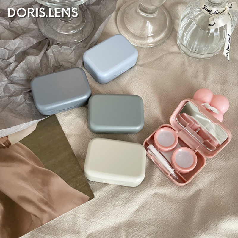 Khay Gương Đựng Lens Và Bộ Dụng Cụ Đeo Lens DORIS.LENS - PASTEL CAO CẤP
