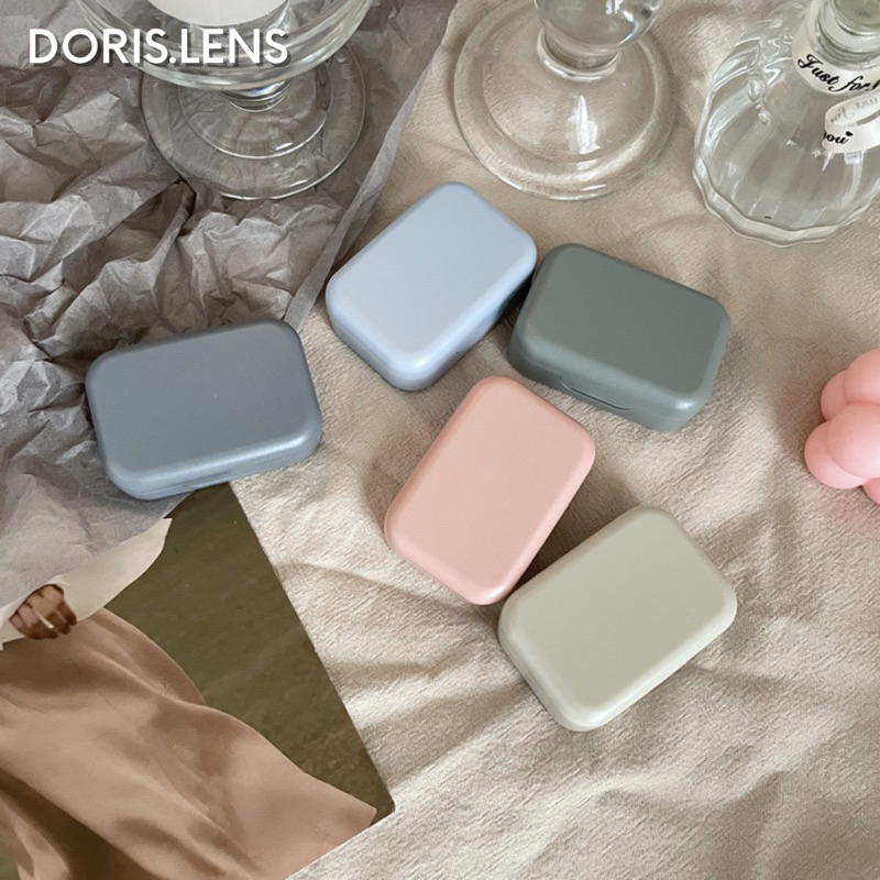 Khay Gương Đựng Lens Và Bộ Dụng Cụ Đeo Lens DORIS.LENS - PASTEL CAO CẤP