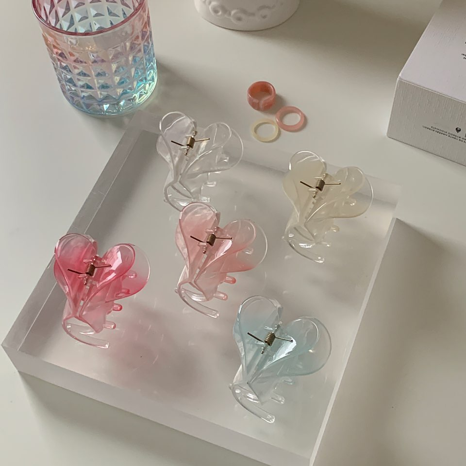 Kẹp tóc hình trái tim Modleaf Heart pin Hàn Quốc
