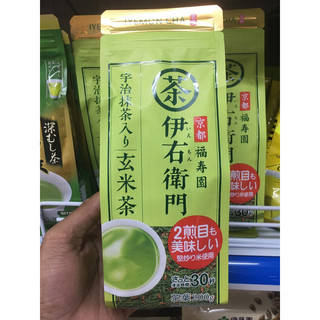 Trà xanh gạo lứt rang có bột Matcha Fukujuen Iyemon Matcha blend Genmaicha 200g