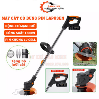 Máy cắt cỏ dùng pin cầm tay máy cắt cỏ mini LAPUSEN 36V pin 10 cell cắt cỏ tỉa cành cây tiện lợi BẢO HÀNH 12 tháng