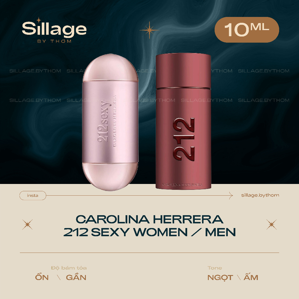 212 SEXY WOMEN EDP 212 SEXY MEN EDT | Mẫu thử nước hoa