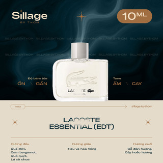 L a c o s t e essential edt | mẫu thử nước hoa