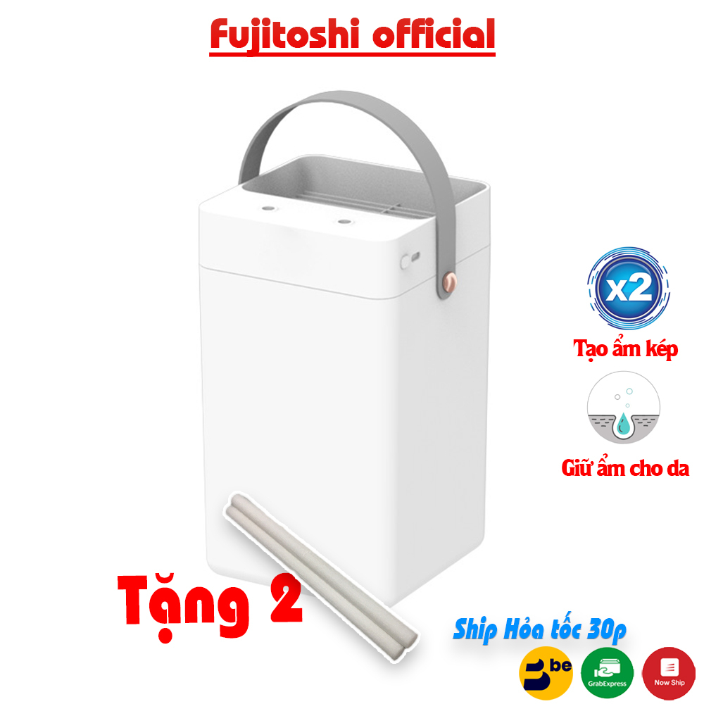 Máy Phun Sương Fujitoshi HumidifierX12 Có màn hình hiển thị độ ẩm phòng Hiệu ứng Led Rbd tạo ẩm