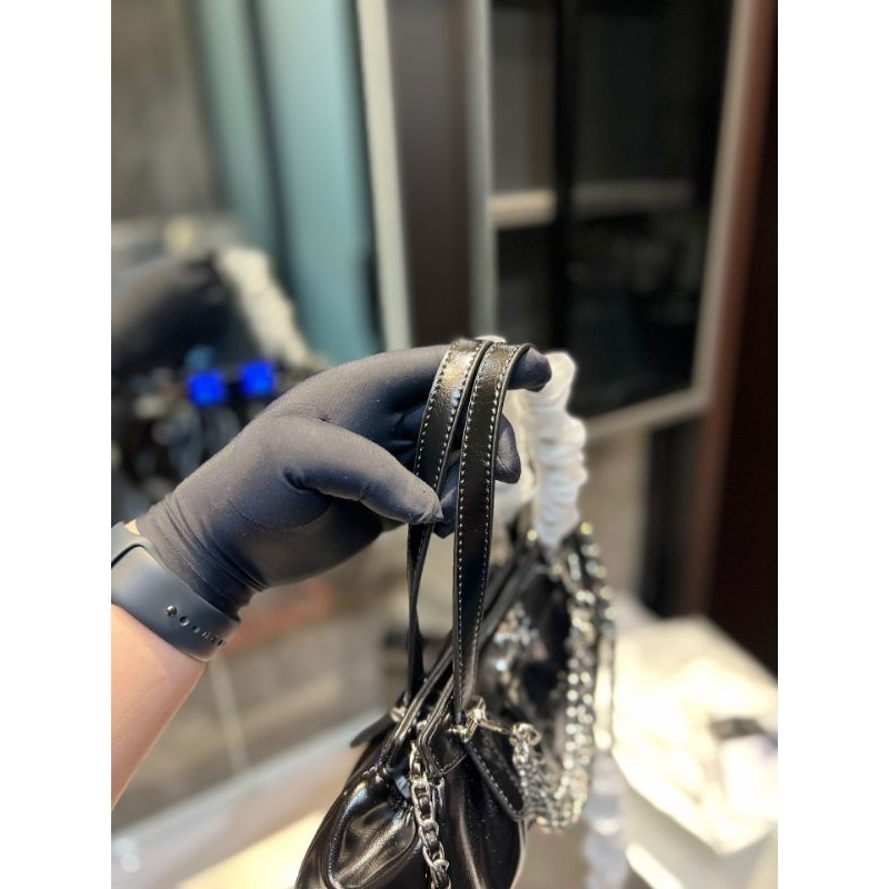 Túi xách nữ C.N da mịn quai túi vồng cao sang chảnh sz28cm fullbox