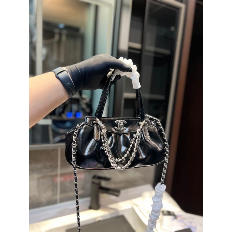 Túi xách nữ C.N da mịn quai túi vồng cao sang chảnh sz28cm fullbox