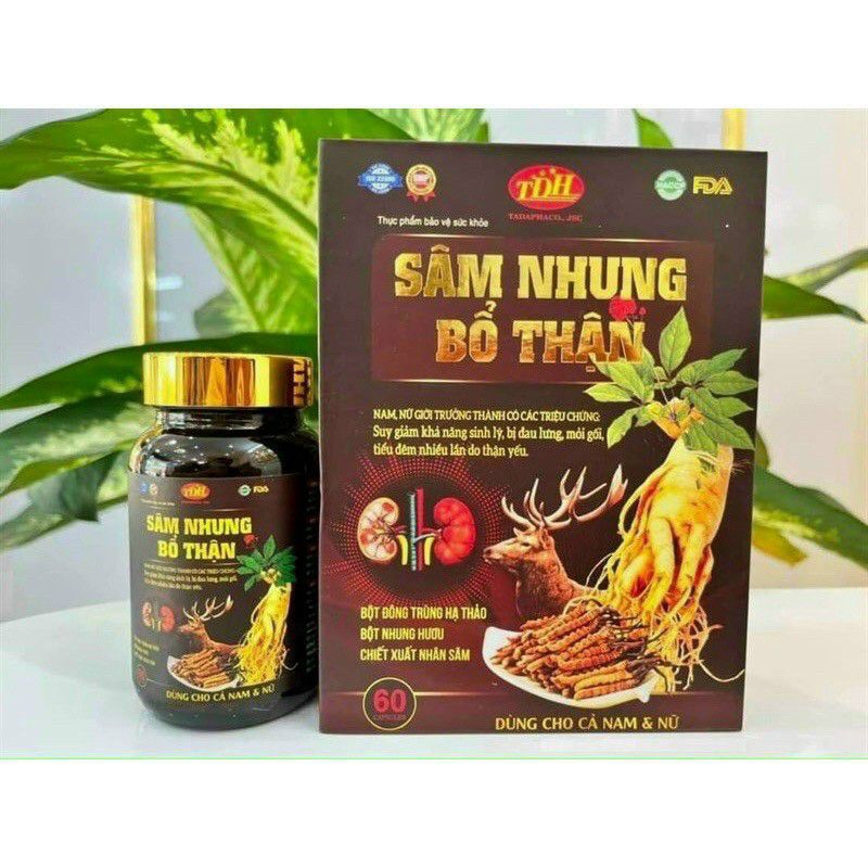 SÂM NHUNG BỔ THẬN 60 viên Cho Nam Nữ