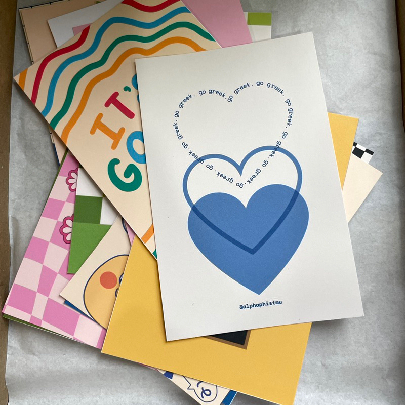 Postcard bưu thiếp random 9 tấm TẶNG kèm 1 postcard lịch ngày tháng