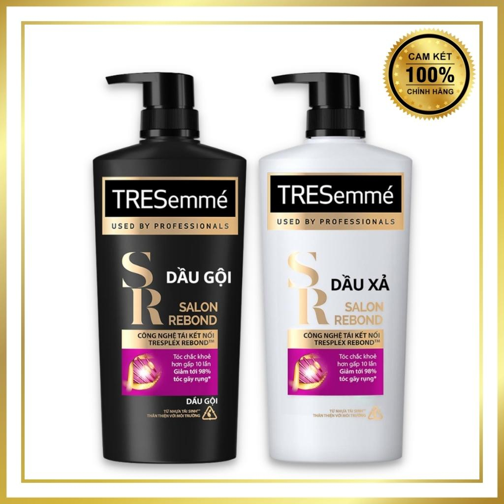 Dầu gội TRESEMME và Kem ủ tóc TRESEMME Rebond Cho Tóc Hư Tổn - Công Nghệ Tái Kết Nối Ngăn Gãy Rụng Tóc - CHÍNH HÃNG