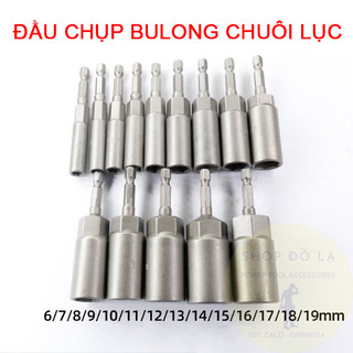 Đầu Chụp Bulong-Đầu Tuýp Loại 1/4", Chuôi Lục Giác
