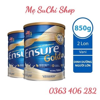Combo 2 lon sữa bột Ensure Gold HMB 850g cho người lớn