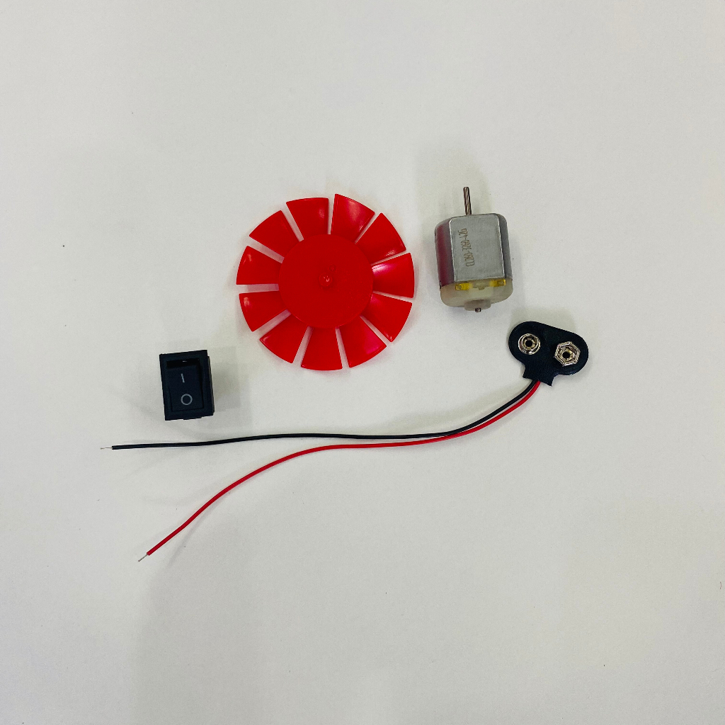 Bộ lắp ghép máy hút bụi mini motor 260 9V rất khoẻ - học tập phương pháp steam - LK0538