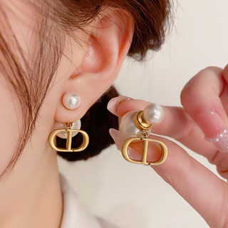 Bông tai thương hiệu D ngọc MIUSHOP kiểu dáng Hàn Quốc dễ thương xinh xắn