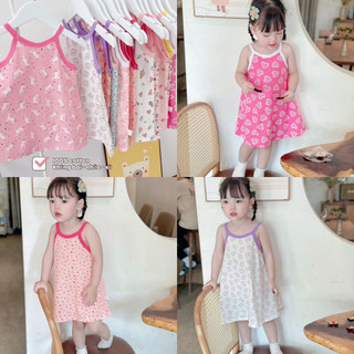 Váy yếm cotton bé gái siêu xinh