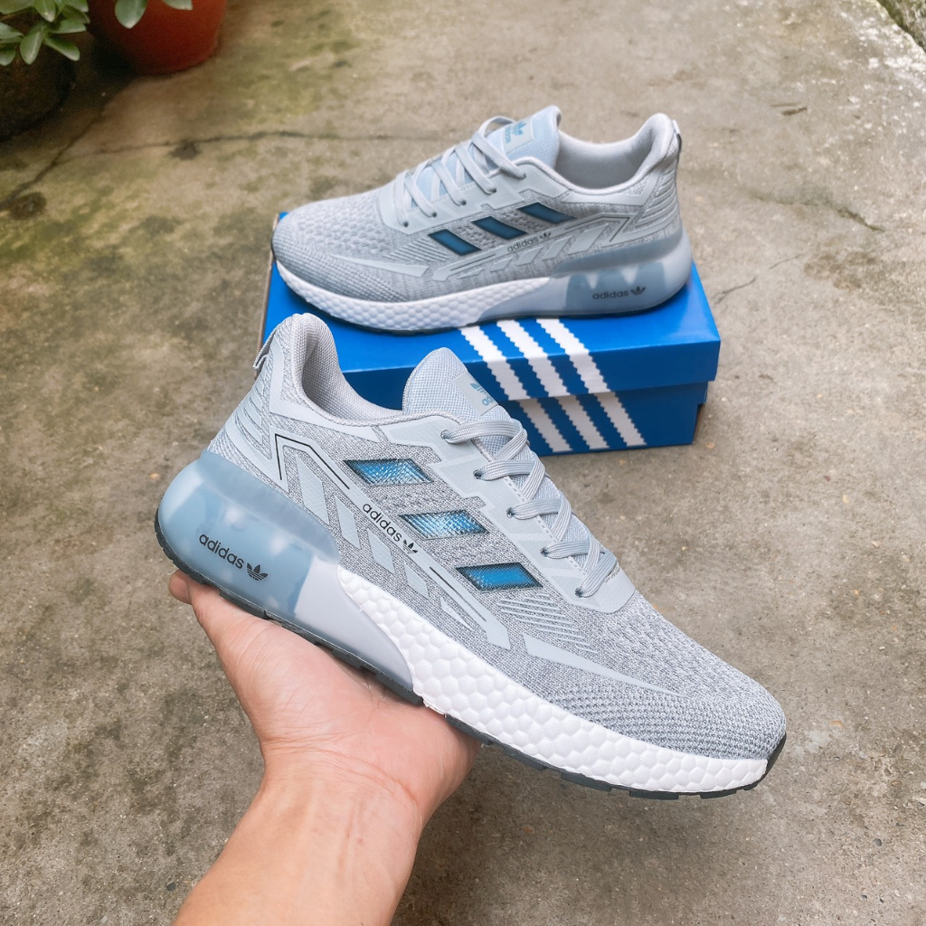 Giày thể thao nam dass lưới siêu nhẹ A153 ghi.Tặng hộp size 40-44 K013