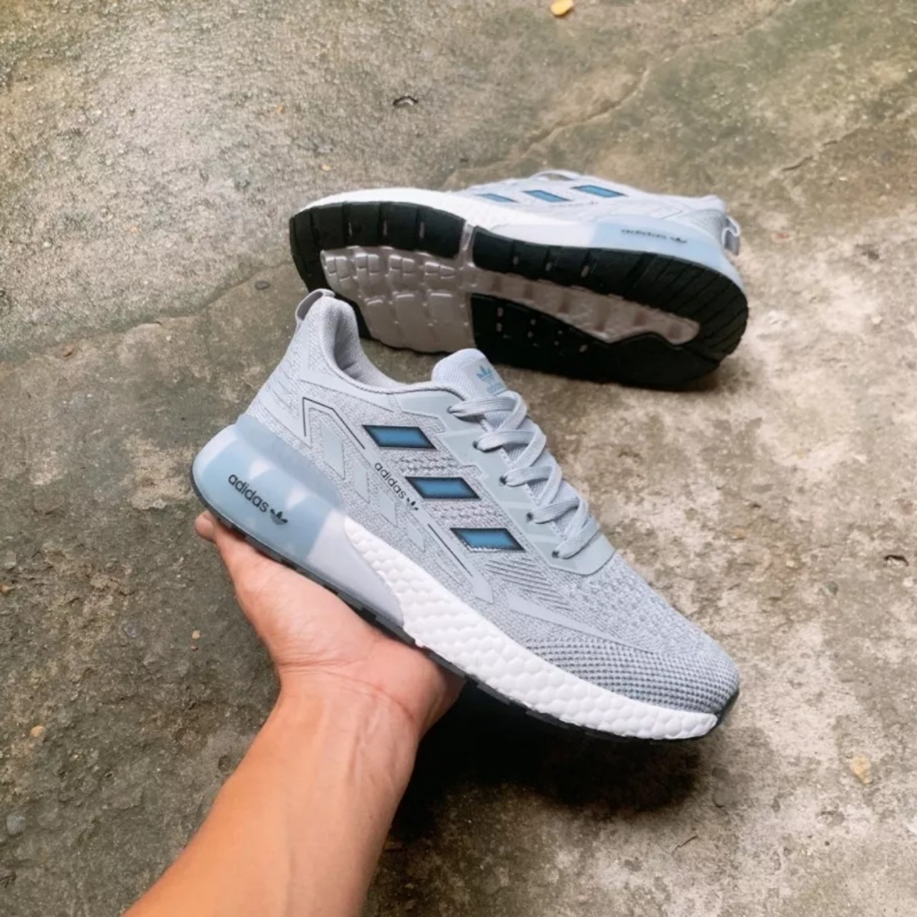 Giày thể thao giày chạy bộ dass A153 ghi siêu nhẹ thoáng khí kiểu dáng năng động trẻ trung size 40-44