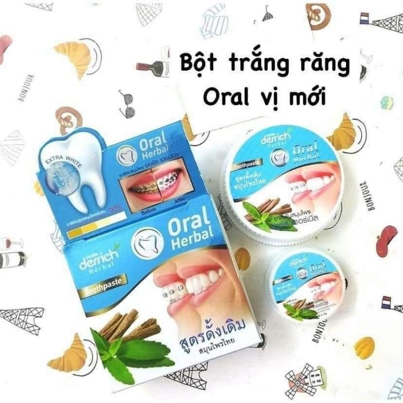 Kem trắng răng DERRICH ORAL HERBAL Thái Lan