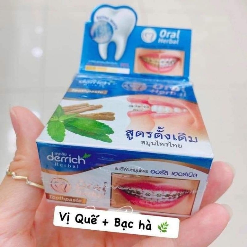 Kem trắng răng DERRICH ORAL HERBAL Thái Lan