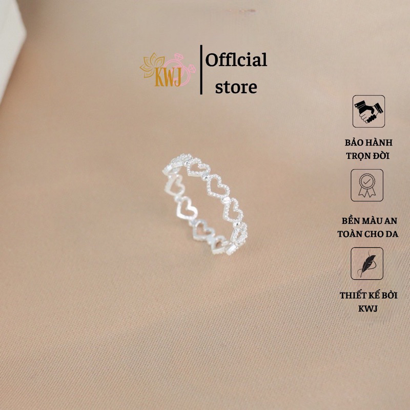 Nhẫn Nữ hìn trái tim, ⚡ nhẫn bạc chuẩn⚡