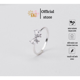 Nhẫn Nơ , Nhẫn nữ Nơ Bạc Ta XINH XẮN, rẻ Vô Đối..