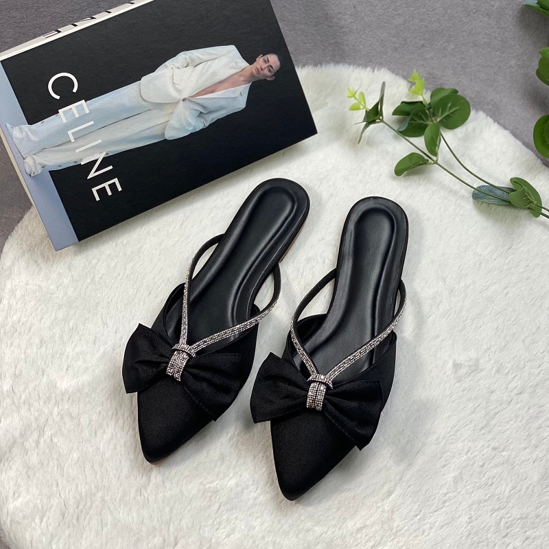 Giày sục sơ nữ big size quai phối xoàn thời trang cao cấp size 40 41 42 43 44