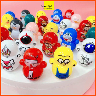 Combo 10 Lật đật squid game mini, đồ chơi lật đật mini doraemon cho bé cute dễ thương