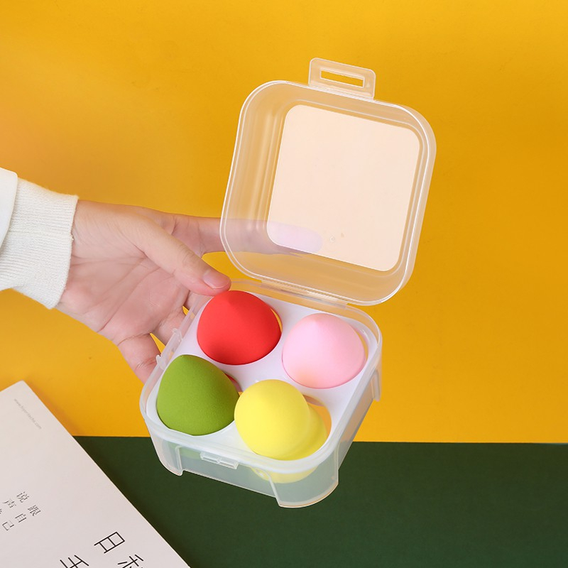Set 4 Bông Mút Trang Điểm Kèm Hộp Đựng