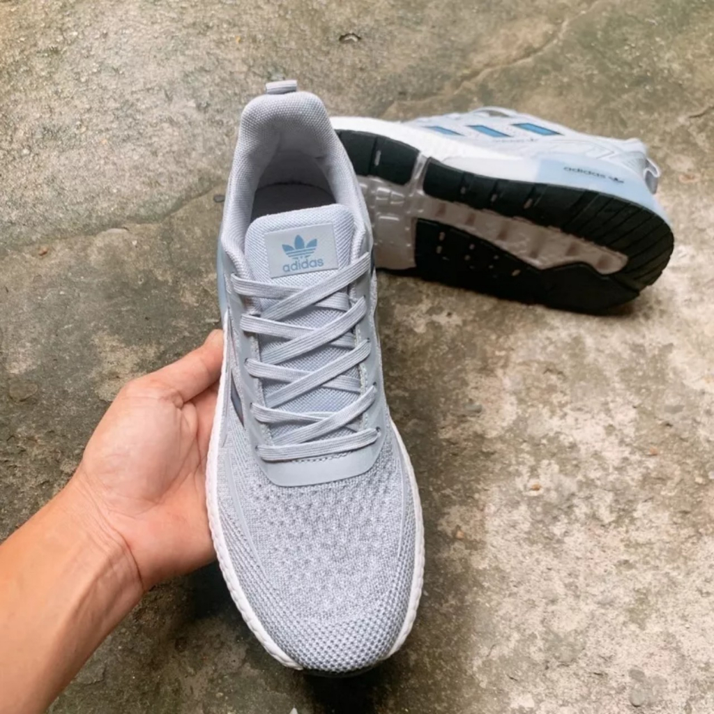 Giày thể thao giày chạy bộ dass A153 ghi siêu nhẹ thoáng khí kiểu dáng năng động trẻ trung size 40-44