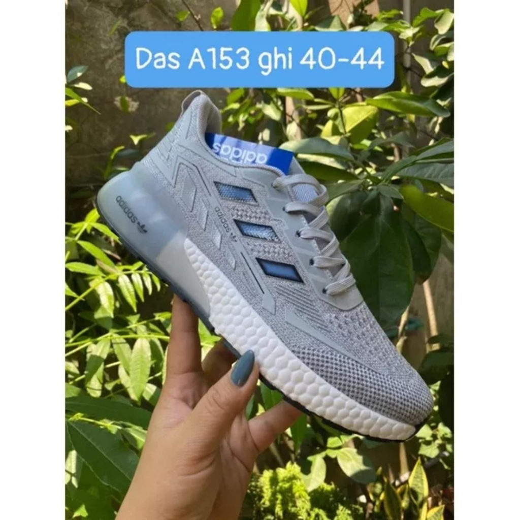 Giày thể thao giày chạy bộ dass A153 ghi siêu nhẹ thoáng khí kiểu dáng năng động trẻ trung size 40-44