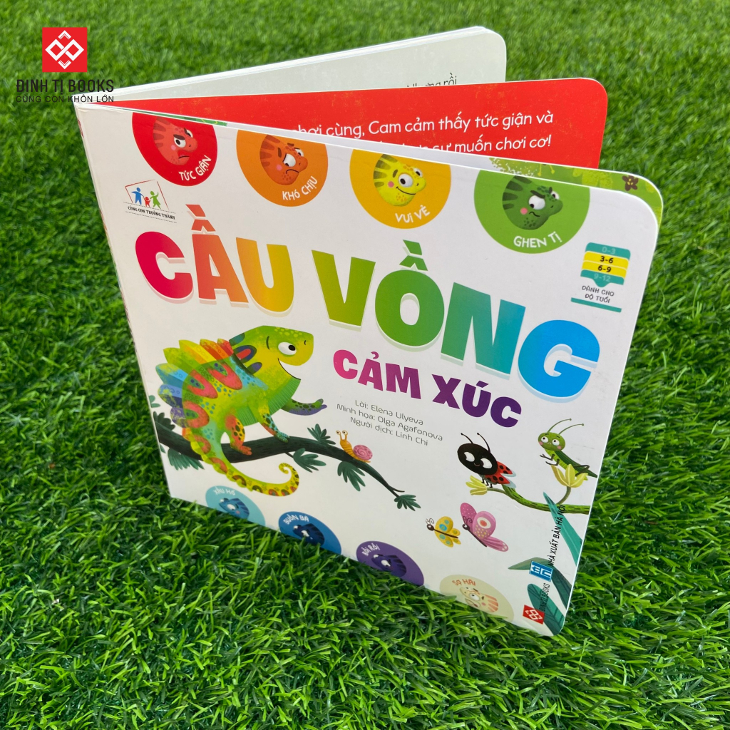 Sách - Cầu vồng cảm xúc dành cho bé từ 3 - 9 tuổi - Đinh Tị Books phát hành