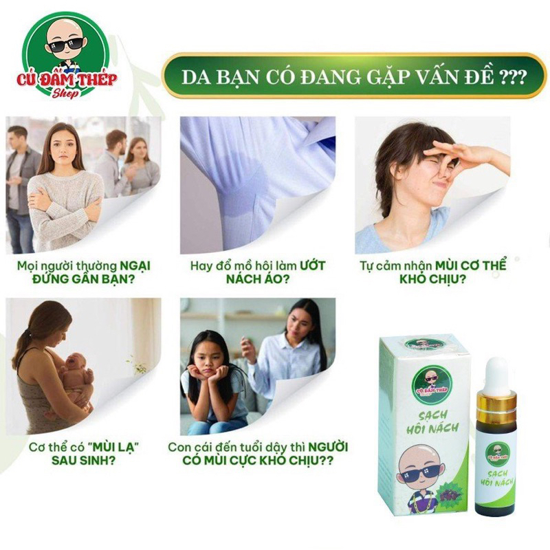Serum hôi nách Cú Đấm Thép Shop khử mùi hôi nách hôi chân
