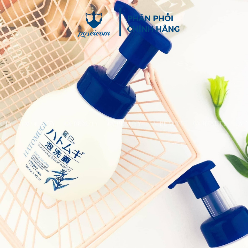 Sữa Rửa Mặt Hatomugi Ý Dĩ Trắng Da, Dưỡng Ẩm Cleansing Facial Foam 130g 170g