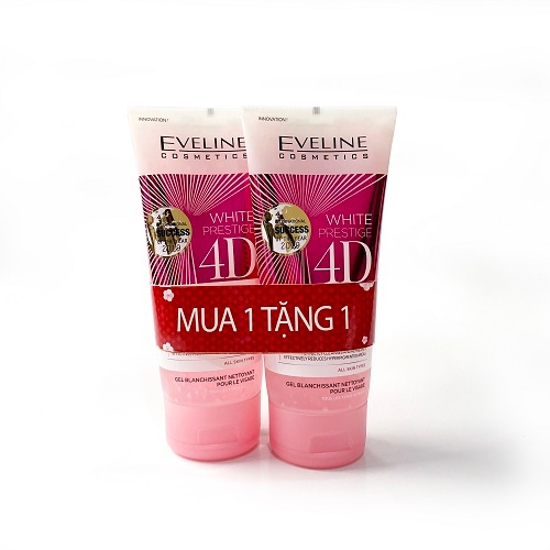 Combo 2 Gel rửa mặt Eveline White Prestige 4D làm trắng da 200ML (EVEL4570)